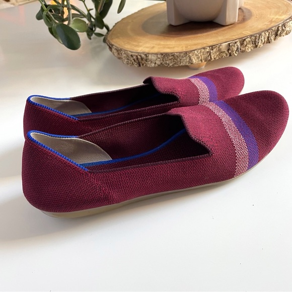 Rothy's Garnet Reflective Stripe Loafer | Women’s Size 11 - Picture 4 of 9
